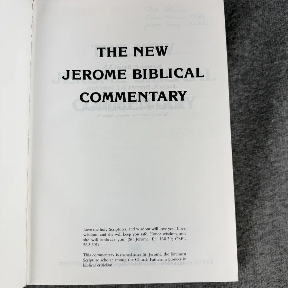 Vintage New Jerome Biblical Commentary Brown Fitzmyer Murphy Gray HC Prentice‎